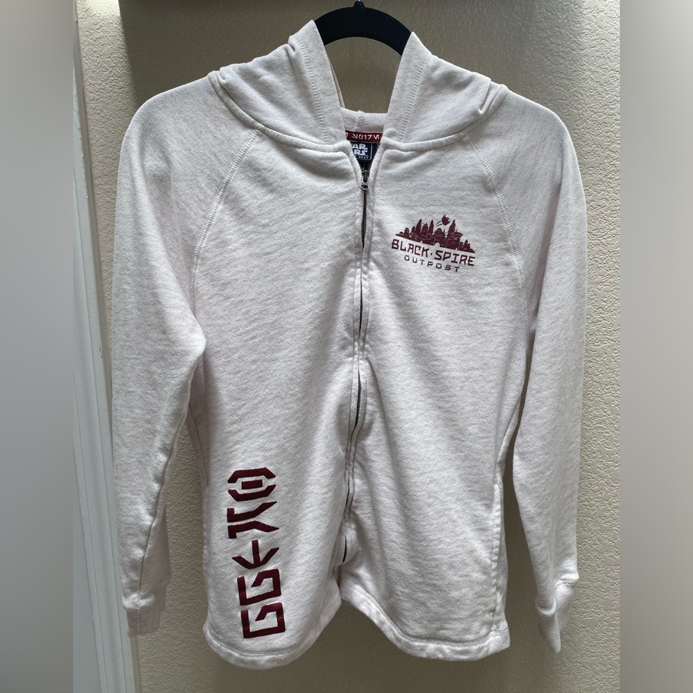 Disney, Star Wars, Zip up Hoodie, White, Women’s, Size Small